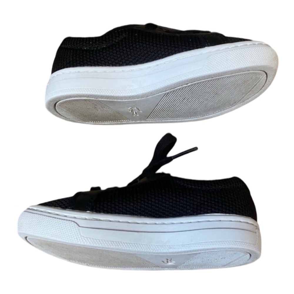 Lacoste Toddler Sneakers Size 5 Black Canvas Casual Shoes like new - Picture 8 of 12